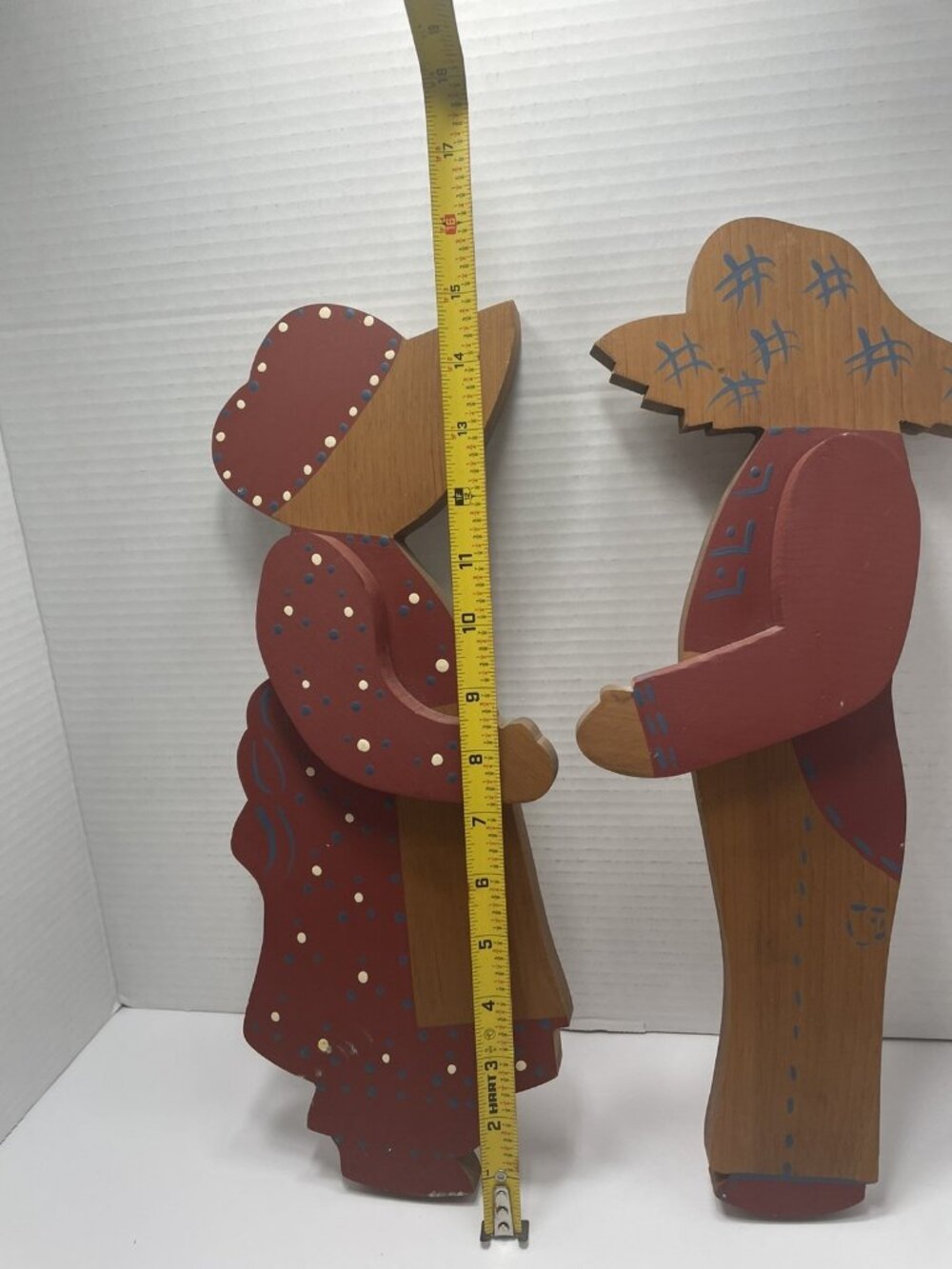 Vintage American Folk Art/Primative Silhouettes Pioneers - Picture 11 of 13